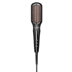Hairstyla Mini Straightening Hair Brush (Black/Rose Gold)