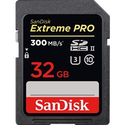SanDisk Extreme Pro 32GB UHS-II SDHC Memory Card