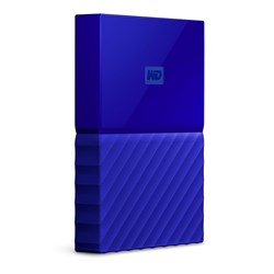 WD My Passport 4TB Portable Hard Drive USB 3.0 (Blue)