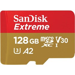 SanDisk Extreme MicroSDXC 128GB 160MB/s Memory Card
