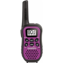 Uniden UH45 80 Channel UHF Handheld Radio with Kid Zone (Purple)