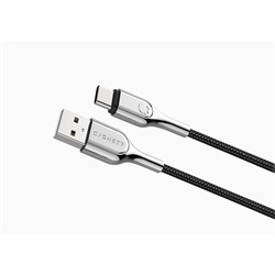 Cygnett Armoured 3AMP/60W 2.0 USB-C to USB-A Cable 2m (Black)