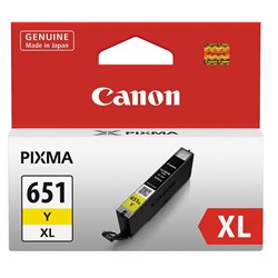 Canon CLI651XLY High Yield Ink Cartridge (Yellow)