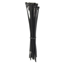 Wrapt Up 200mm Reusable Cable Ties 25 Pack (Black)