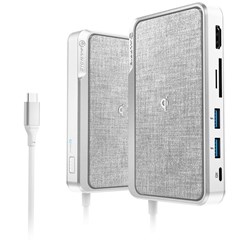 ALOGIC USB-C Ultra Dock WAVE 3-in-1 Charging Hub (Silver)