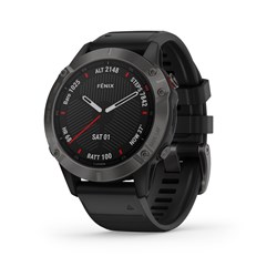 Garmin Fenix 6 Sapphire Edition Sports Watch (Carbon Grey with Black Band)