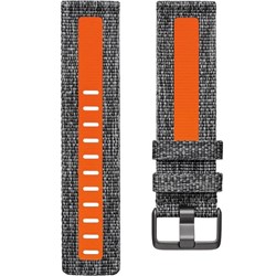Fitbit Woven Reflective Band for Versa 2 (Charcoal Orange/Small)