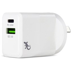 Geko 30W Dual Port USB-C/A Wall Charger