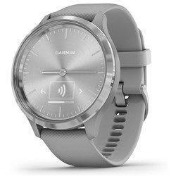 Garmin Vivomove 3 Hybrid Smart Watch (Silver/Powder Grey)