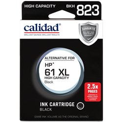 Calidad High Yield Alternative Ink Cartridge for HP 61XL (Black)