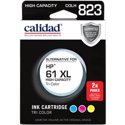 Calidad High Yield Alternative Ink Cartridge for HP 61XL (Tri-Colour)