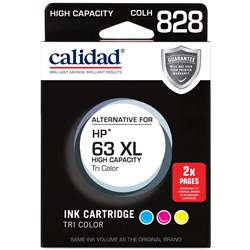 Calidad High Yield Alternative Ink Cartridge for HP 63XL (Tri-Colour)