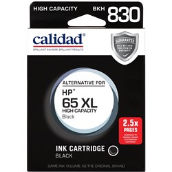 Calidad High Yield Alternative Ink Cartridge for HP 65XL (Black)