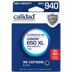 Calidad High Yield Alternative Ink Cartridge for Canon CLI-650XL (Black)