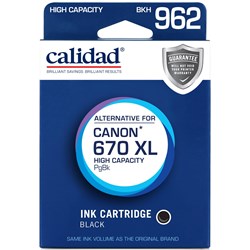 Calidad High Yield Alternative Ink Cartridge for Canon PGI-670XL (Black)