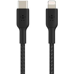 Belkin BoostUp Charge USB-C to Lightning Braided Cable 1m (Black)