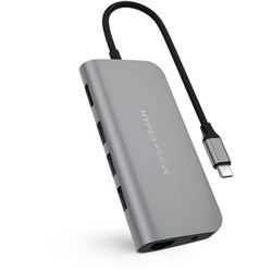 HyperDrive POWER 9-in-1 USB-C Hub (Grey)
