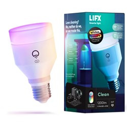 LIFX Clean A60 Colour 1200lm E27 Smart Bulb (Anti-Bacterial)