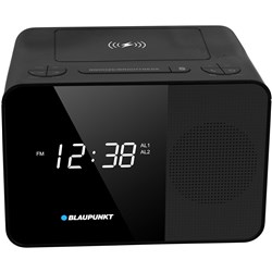 Blaupunkt FM Alarm Clock Radio with Qi Wireless Charging