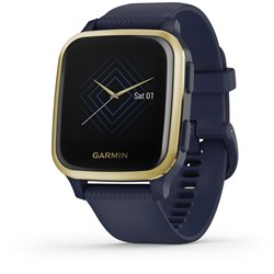 Garmin Venu SQ Music Edition Smart Watch (Navy/Gold)