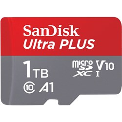 SanDisk Ultra Plus microSDXC 1TB 130MB/s Memory Card