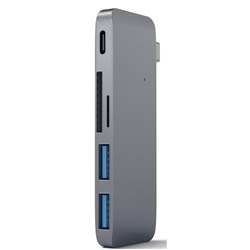 Satechi USB-C Passthrough Hub (Space Grey)