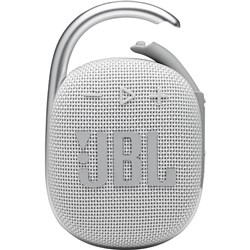 JBL Clip 4 Portable Bluetooth Speaker (White)