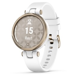 Garmin Lily Sport Smart Watch (Cream Gold/White)