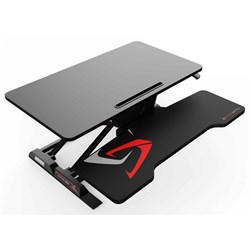 Eureka Ergonomic Height Adjustable Cross-type Gaming Standing Desk (Black)