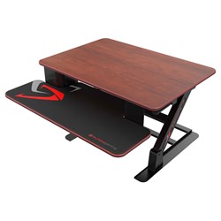 Eureka Ergonomic Height Adjustable Gaming  Sit Stand Desk 32'' (Chocolate)