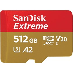 SanDisk Extreme microSDXC 512GB Memory Card