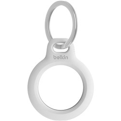 Belkin Secure AirTag Holder with Keyring (White)