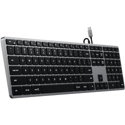 Satechi Slim W3 USB-C Wired Keyboard for Mac (Space Grey)