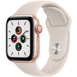 Apple Watch SE 40mm Gold Aluminium Case with Sport Band GPS   Cellular