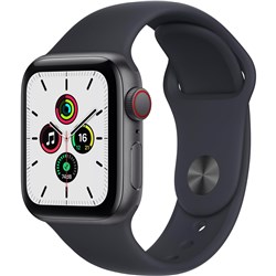 Apple Watch SE 40mm Space Grey Aluminium Case with Sport Band GPS   Cellular