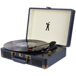 Flea Market Suitcase Turntable (Navy)