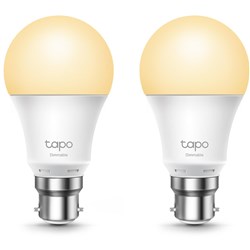 TP-Link Tapo Smart Wi-Fi White Bulb (B22) [2-Pack]