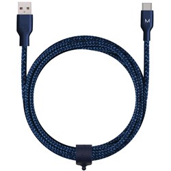 Moyork Cord  2m USB-A to USB-C Nylon Cable (Midnight Blue)