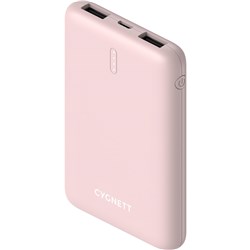 Cygnett ChargeUp Move 5K Dual USB Power Bank (Pink)