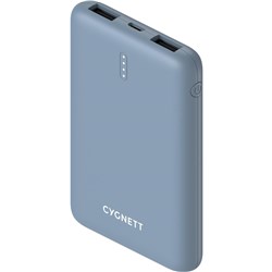 Cygnett ChargeUp Move 5K Dual USB Power Bank (Blue)