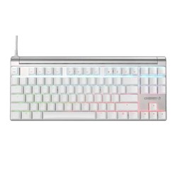 CHERRY MX 8.0 RGB Gaming Keyboard (Silver and White) MX Blue Switch