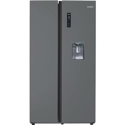 ChiQ CSS558NBSD 559L Side by Side Fridge (Black Steel)