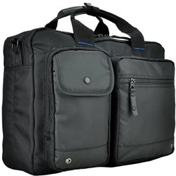AGVA Resilient 16' Double Zip Laptop Briefcase Bag (Black)