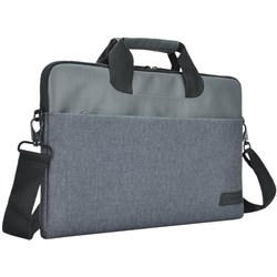 EVOL Byron Water Resistant 13.3-14.1' Laptop Briefcase Sleeve (Grey)
