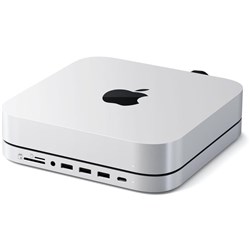 Satechi Stand & Hub for Mac Studio/Mac Mini with SSD Enclosure (Silver)
