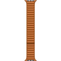 Apple Watch 45mm Golden Brown Leather Link (S/M)