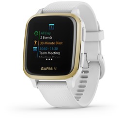 Garmin Venu SQ Smart Watch (White/Gold)