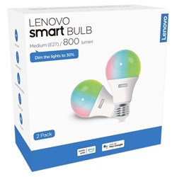 Lenovo Smart Colour Bulb E27 2 Pack (2022)