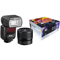 Nikon Z Macro Camera Lens Kit MC Z 50mm f/2.8 + SB 5000