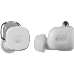 Audio-Technica ATH-SQ1TW Truly Wireless In-Ear Headphones (White)